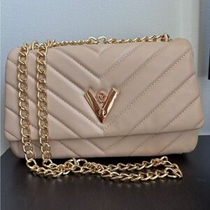 VALENTINO ORLANDI | Tan Quilted Crossbody (V-2001)